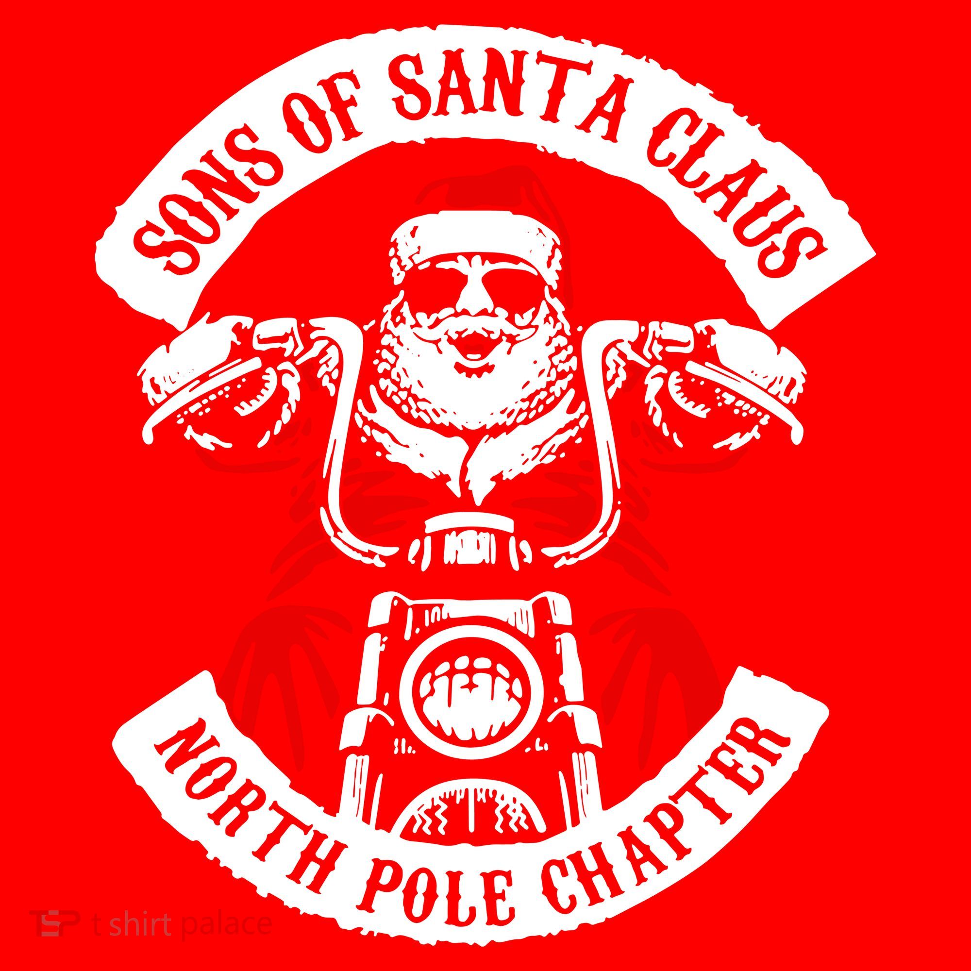 Sons Of Santa Biker Motorcycle Christmas Santa Hat