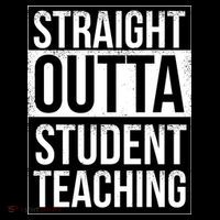 Straight Outta Student Teaching Funny Gift Polo thumb 3