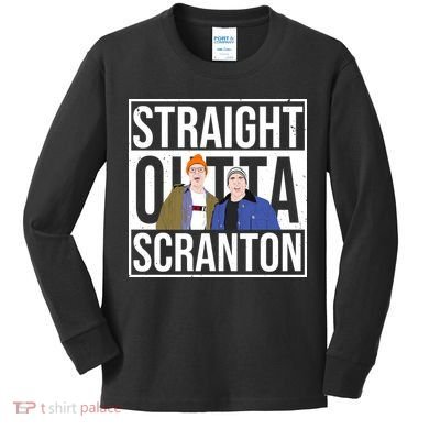 Straight Outta Scranton Kids Long Sleeve Shirt