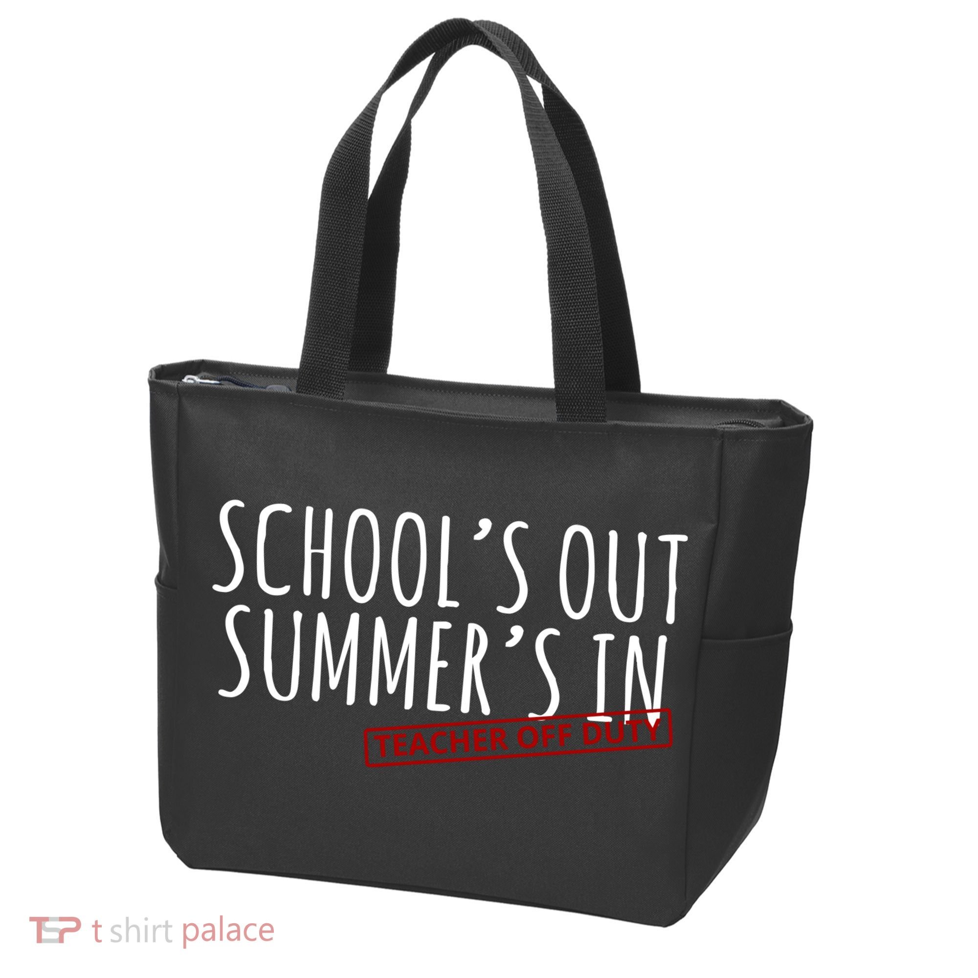 Schools Out Summers In Teacher Off Duty Tote Bag