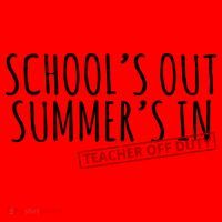 Schools Out Summers In Teacher Off Duty Santa Hat thumb 1