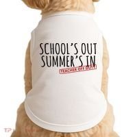Schools Out Summers In Teacher Off Duty Doggie Tank thumb 0