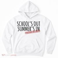 Schools Out Summers In Teacher Off Duty Hoodie thumb 0