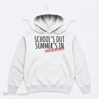 Schools Out Summers In Teacher Off Duty Hoodie thumb 0
