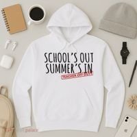 Schools Out Summers In Teacher Off Duty Hoodie thumb 3