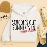 Schools Out Summers In Teacher Off Duty Hoodie thumb 4