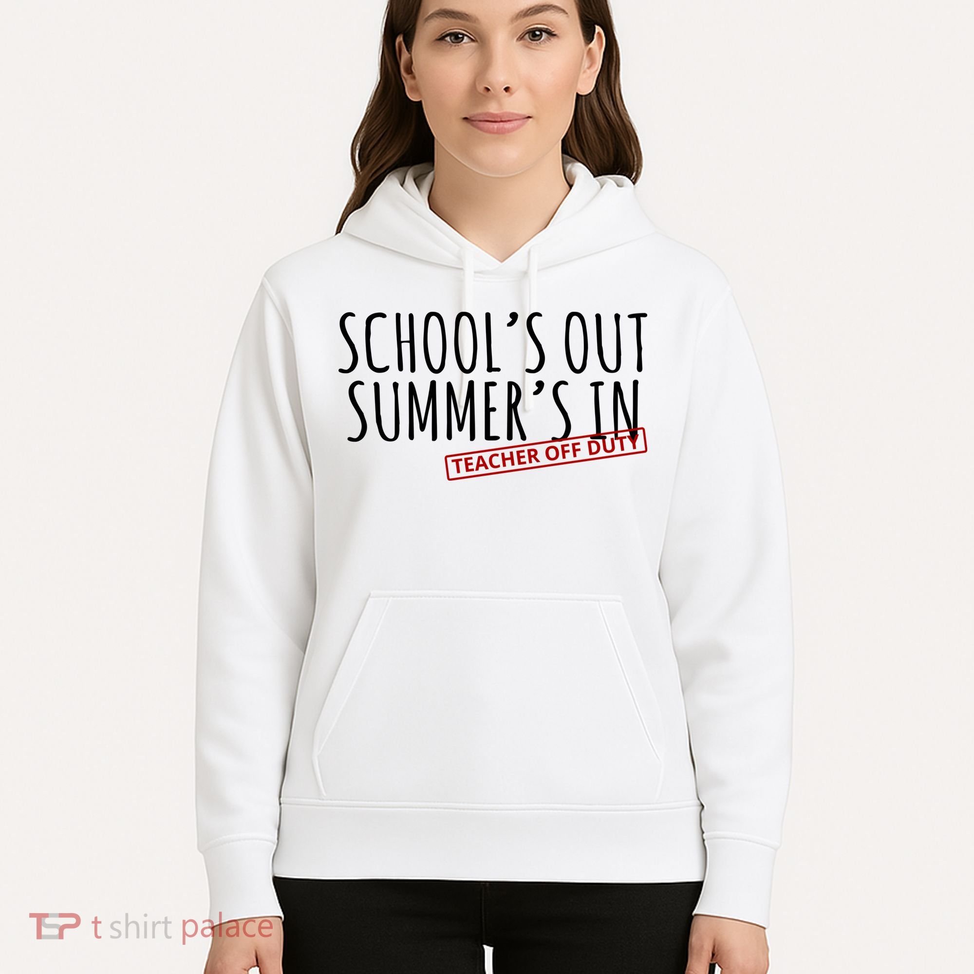 Schools Out Summers In Teacher Off Duty Hoodie