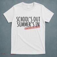 Schools Out Summers In Teacher Off Duty T-Shirt thumb 5