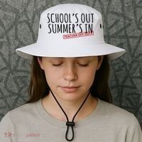 Schools Out Summers In Teacher Off Duty Bucket Hat thumb 3