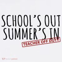 Schools Out Summers In Teacher Off Duty Women's Hoodie thumb 2