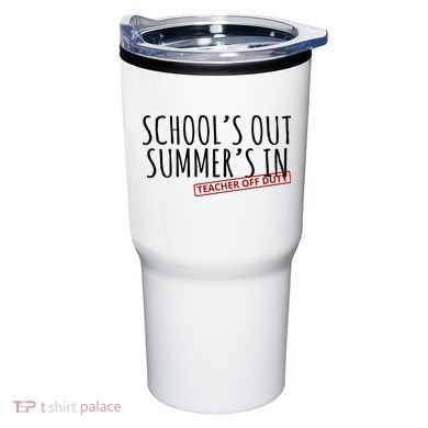 Schools Out Summers In Teacher Off Duty Tumbler
