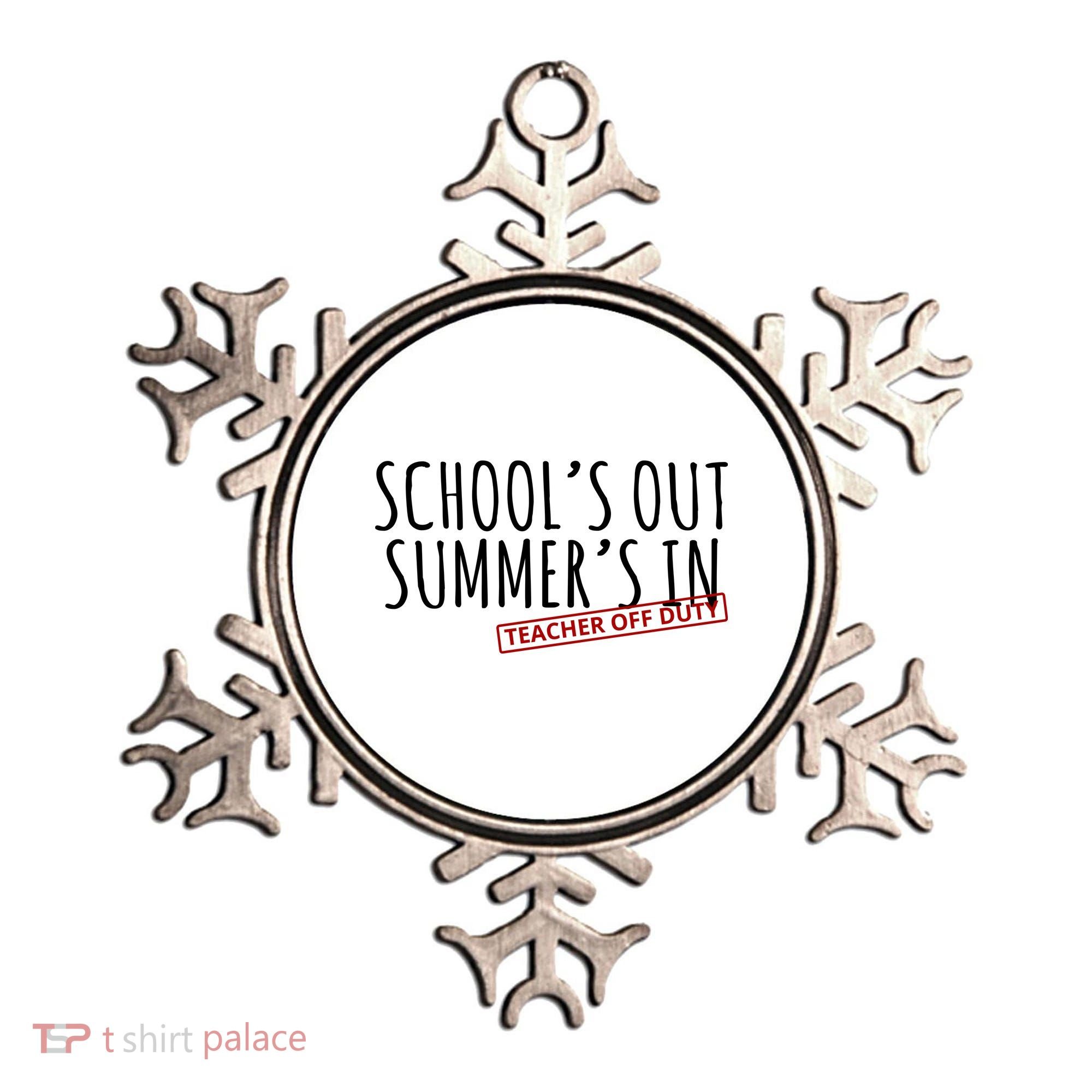 Schools Out Summers In Teacher Off Duty Ornament