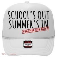Schools Out Summers In Teacher Off Duty Hat thumb 0