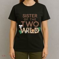 Sister of The Two Wild Animal Safari 2nd Birthday Theme T-Shirt thumb 4