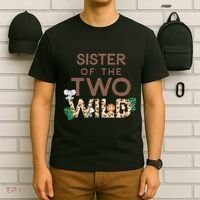 Sister of The Two Wild Animal Safari 2nd Birthday Theme T-Shirt thumb 6