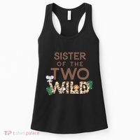 Sister of The Two Wild Animal Safari 2nd Birthday Theme Women's Tank Top thumb 0
