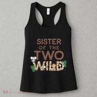 Sister of The Two Wild Animal Safari 2nd Birthday Theme Women's Tank Top thumb 3