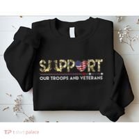 Support Our Troops VeteranS Day Support Our Troops Sweatshirt thumb 2