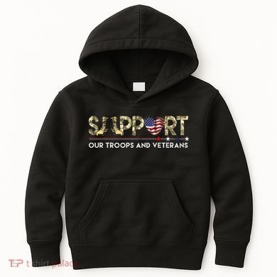 Support Our Troops VeteranS Day Support Our Troops Kids Hoodie
