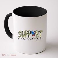 Support Our Trooper Usa Heart Coffee Mug thumb 0