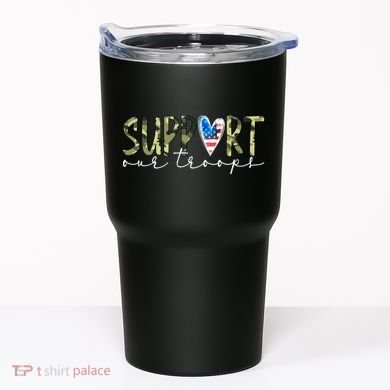 Support Our Trooper Usa Heart Tumbler