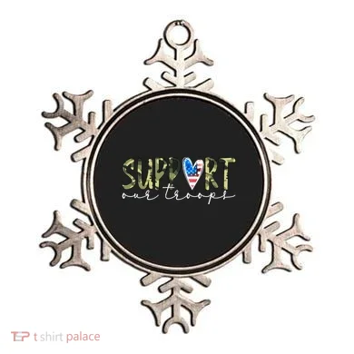 Support Our Trooper Usa Heart Ornament