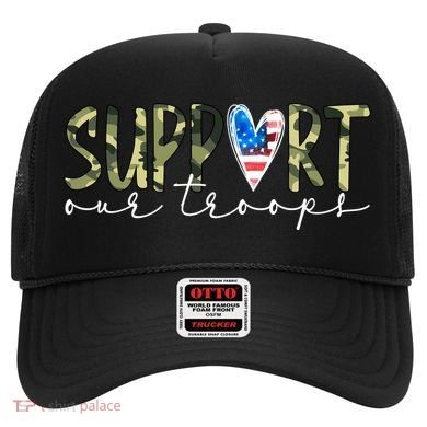 Support Our Trooper Usa Heart Hat