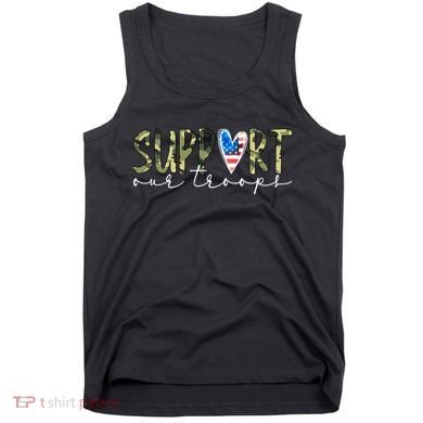Support Our Trooper Usa Heart Tank Top