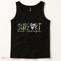 Support Our Trooper Usa Heart Tank Top thumb 2