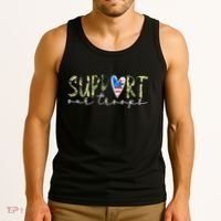 Support Our Trooper Usa Heart Tank Top thumb 3