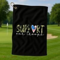 Support Our Trooper Usa Heart Golf Towel thumb 1