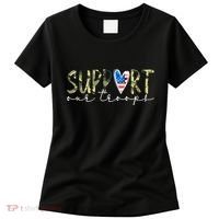 Support Our Trooper Usa Heart Women's T-Shirt thumb 0