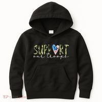 Support Our Trooper Usa Heart Kids Hoodie thumb 0