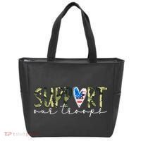 Support Our Trooper Usa Heart Tote Bag thumb 0