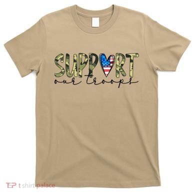 Support Our Trooper Usa Heart T-Shirt