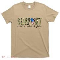 Support Our Trooper Usa Heart T-Shirt thumb 0