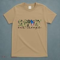 Support Our Trooper Usa Heart T-Shirt thumb 5