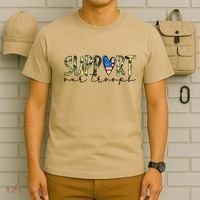 Support Our Trooper Usa Heart T-Shirt thumb 6