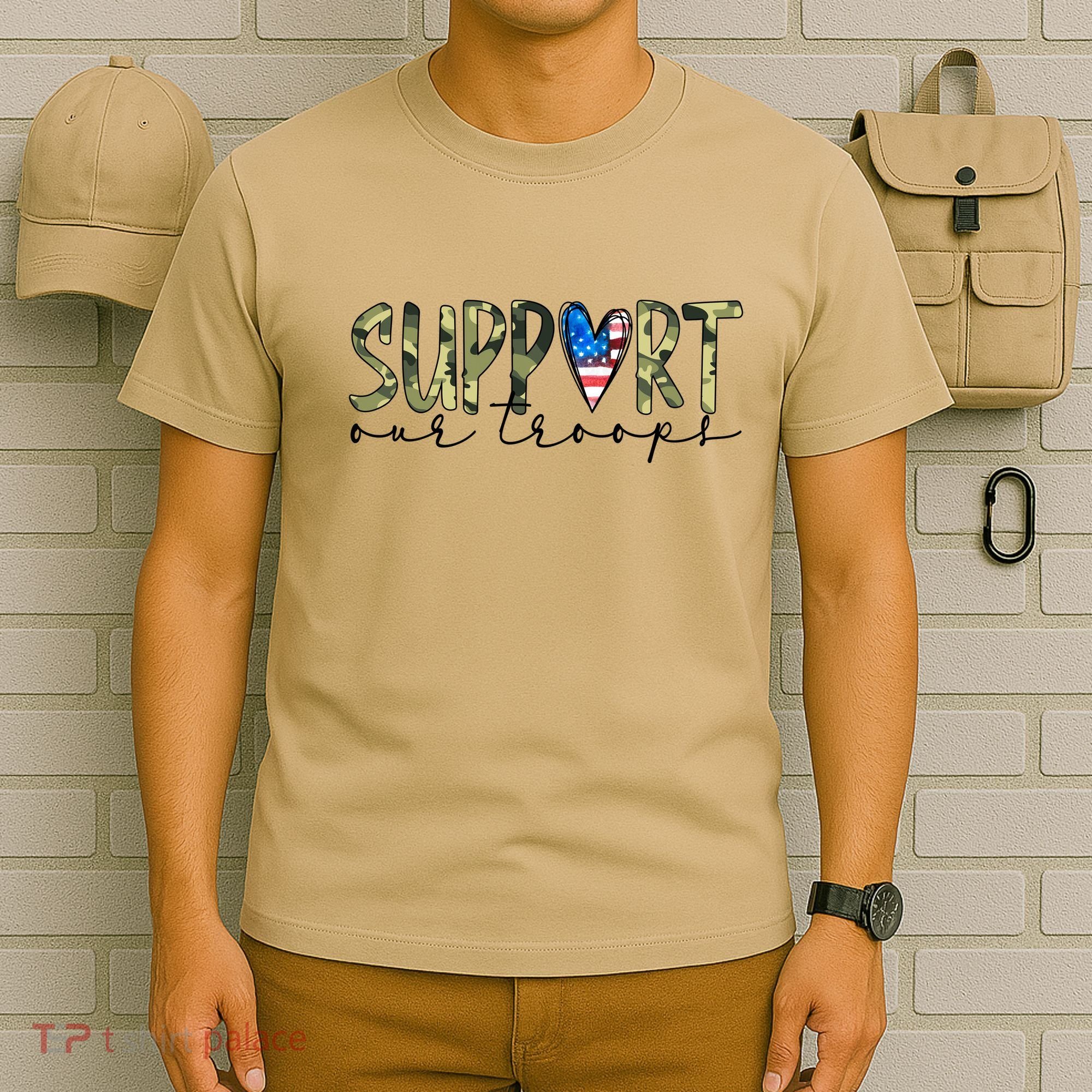 Support Our Trooper Usa Heart T-Shirt