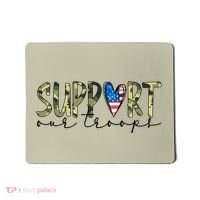 Support Our Trooper Usa Heart Mousepad thumb 0