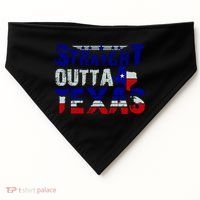Straight Outta Texas Logo USA-Made Doggie Bandana thumb 0