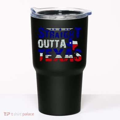 Straight Outta Texas Logo Tumbler
