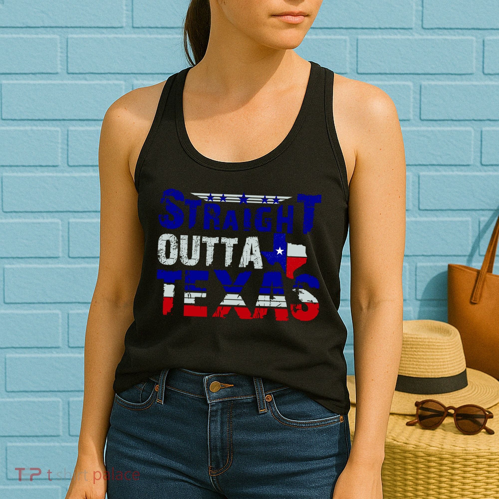 Straight Outta Texas Logo Women's Tank Top