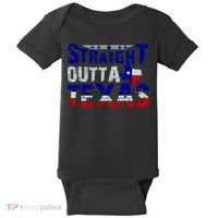 Straight Outta Texas Logo Baby Bodysuit thumb 0