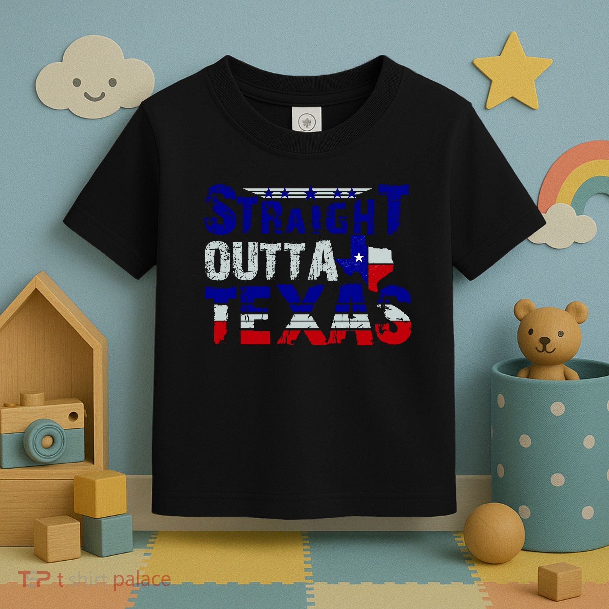 Straight Outta Texas Logo Toddler T-Shirt