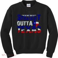 Straight Outta Texas Logo Kids Sweatshirt thumb 0