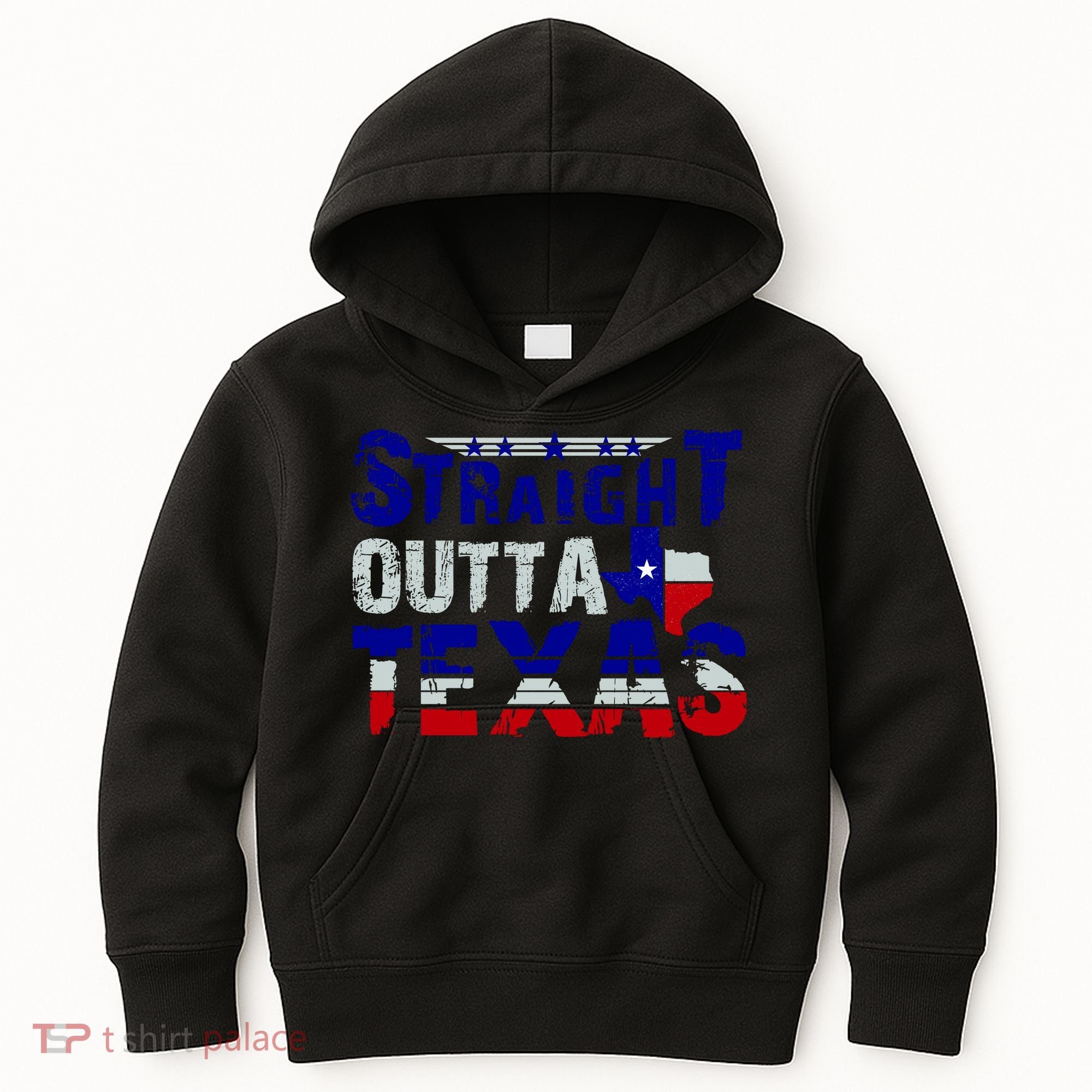 Straight Outta Texas Logo Kids Hoodie