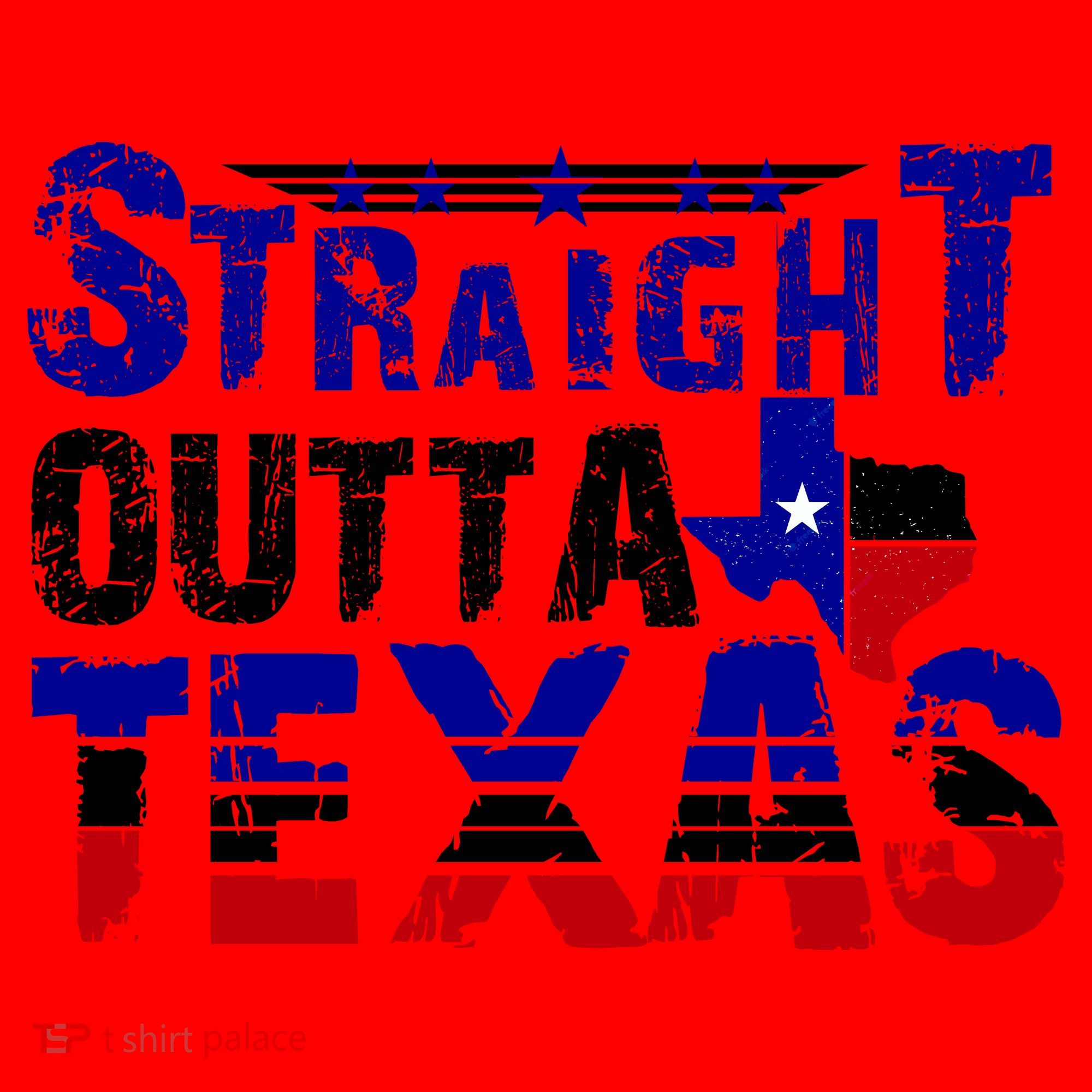 Straight Outta Texas Logo Santa Hat