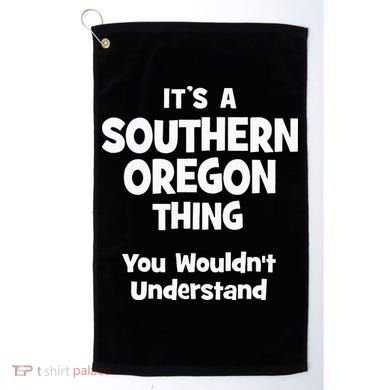 Southern Oregon Thing College University Alumni Funny Golf Towel