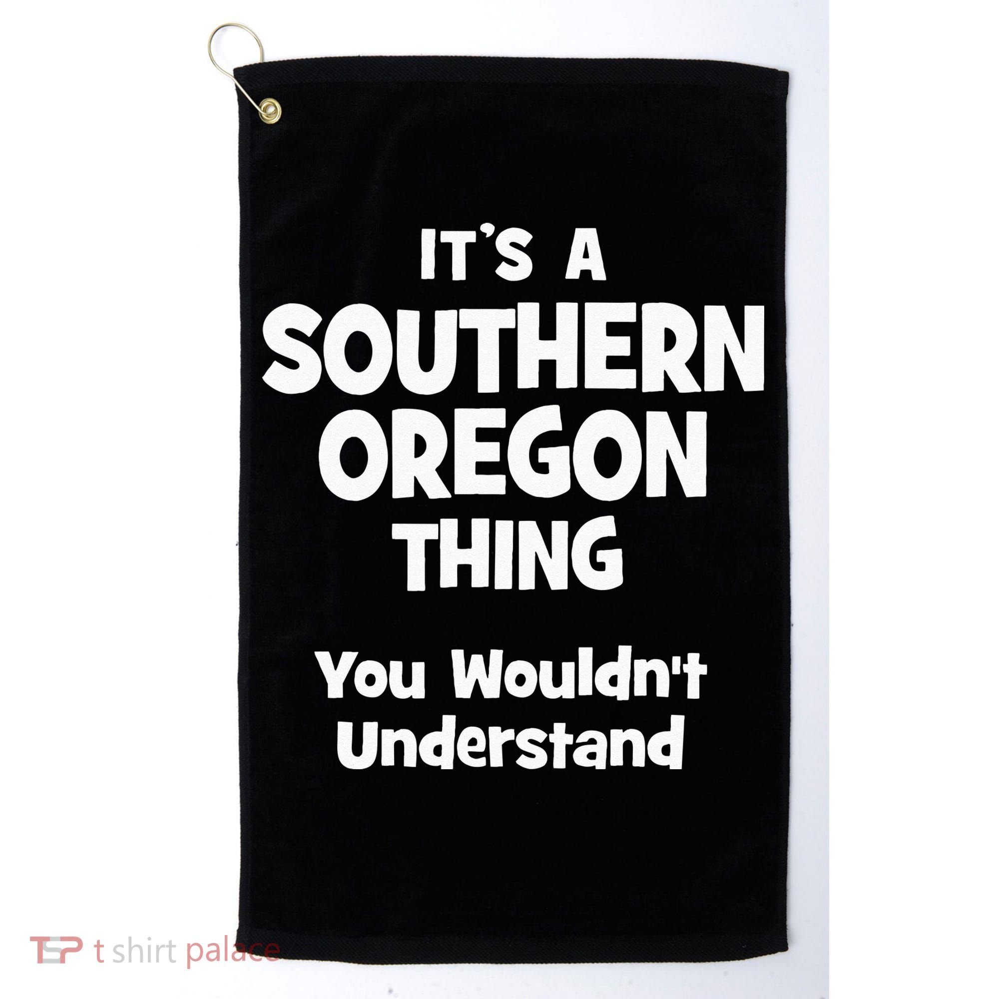 Southern Oregon Thing College University Alumni Funny Golf Towel